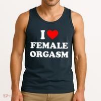 Funny I Love Female Orgasm Tank Top thumb 3