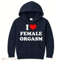 Funny I Love Female Orgasm Kids Hoodie thumb 0