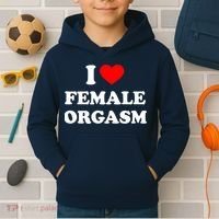 Funny I Love Female Orgasm Kids Hoodie thumb 2