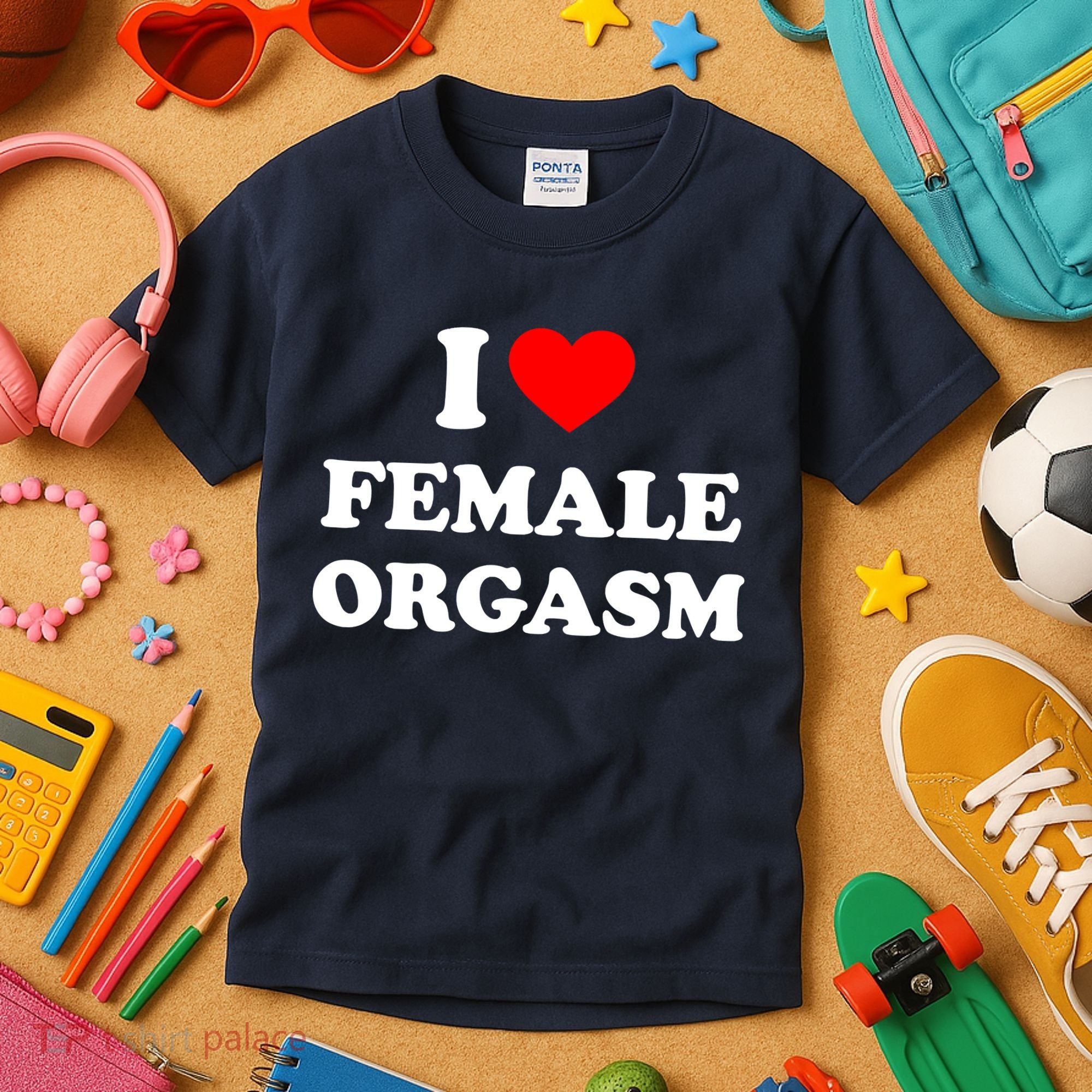 Funny I Love Female Orgasm Kids T-Shirt