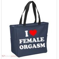 Funny I Love Female Orgasm Tote Bag thumb 2