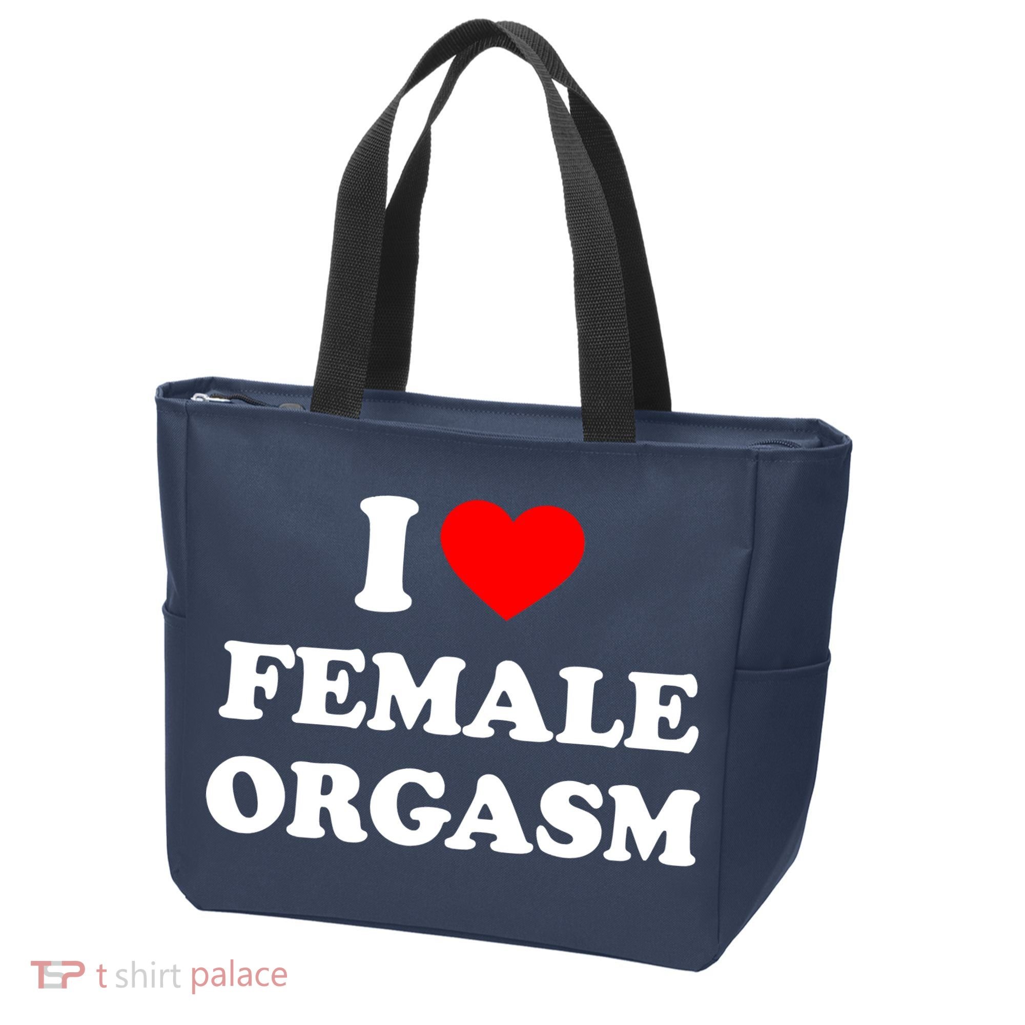 Funny I Love Female Orgasm Tote Bag