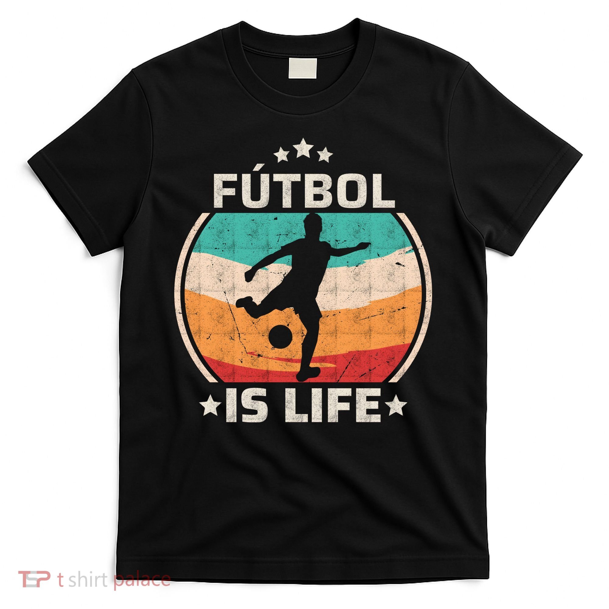 Futbol Is Life Soccer Funny Football Lover Vintage T-Shirt