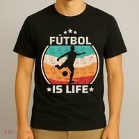 Futbol Is Life Soccer Funny Football Lover Vintage T-Shirt thumb 3