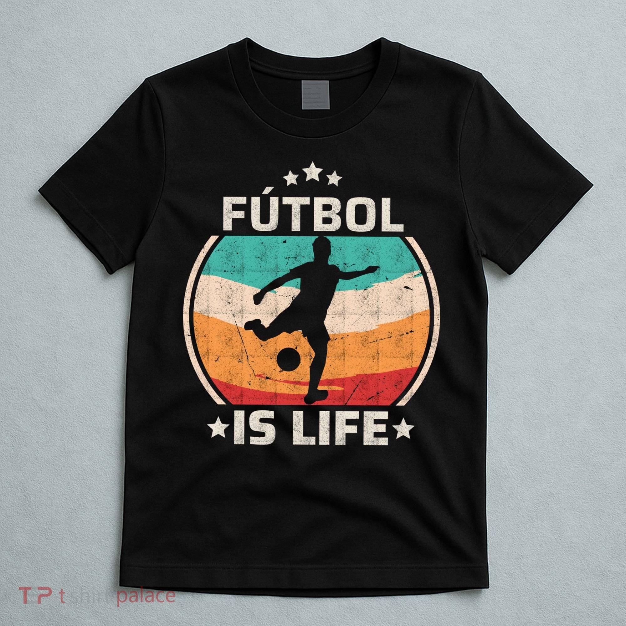 Futbol Is Life Soccer Funny Football Lover Vintage T-Shirt