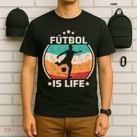 Futbol Is Life Soccer Funny Football Lover Vintage T-Shirt thumb 6