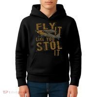 Fly It Like You STOL It Kids Hoodie thumb 4
