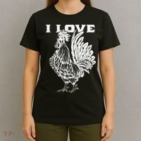 Funny I Love Cock Rooster Lover I Love Roosters T-Shirt thumb 4