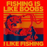 Fishing Is Like Boobs I Like Fishing Santa Hat thumb 1
