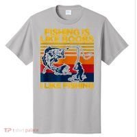 Fishing Is Like Boobs I Like Fishing T-Shirt thumb 0