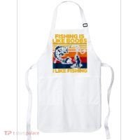 Fishing Is Like Boobs I Like Fishing Apron thumb 0
