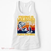 Fishing Is Like Boobs I Like Fishing Women's Tank Top thumb 0