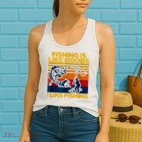 Fishing Is Like Boobs I Like Fishing Women's Tank Top thumb 2