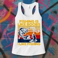 Fishing Is Like Boobs I Like Fishing Women's Tank Top thumb 3