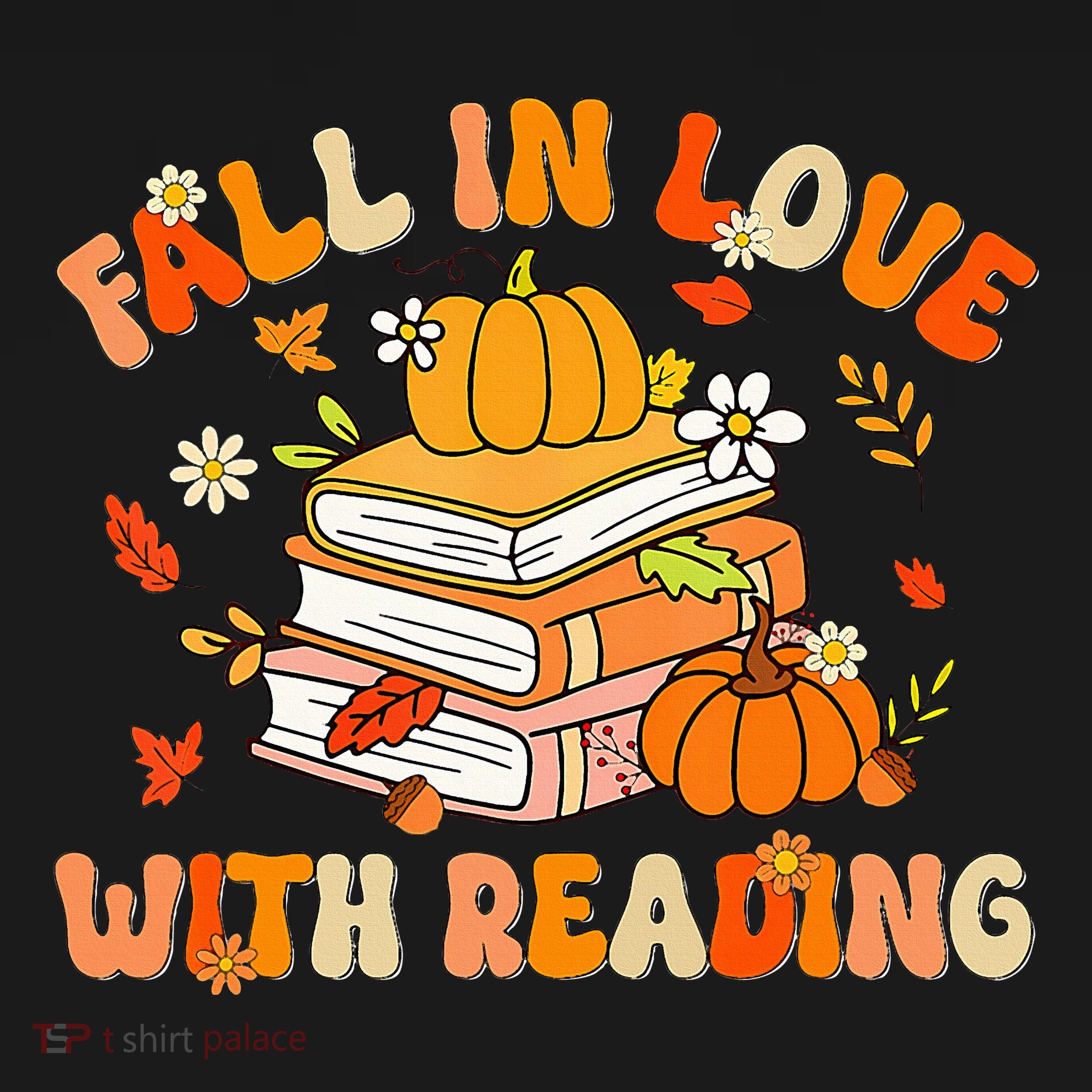 Fall In Love With Reading Book Autumn Pumpkins And Teachers Sweatshirt