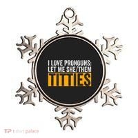 Funny I Love Pronouns Let Me She Them Titties Ornament thumb 0