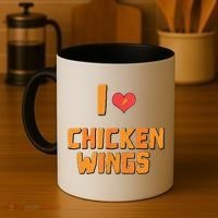 Funny I Love Chicken Wings Gift Fast Food Gift Gift Coffee Mug thumb 4