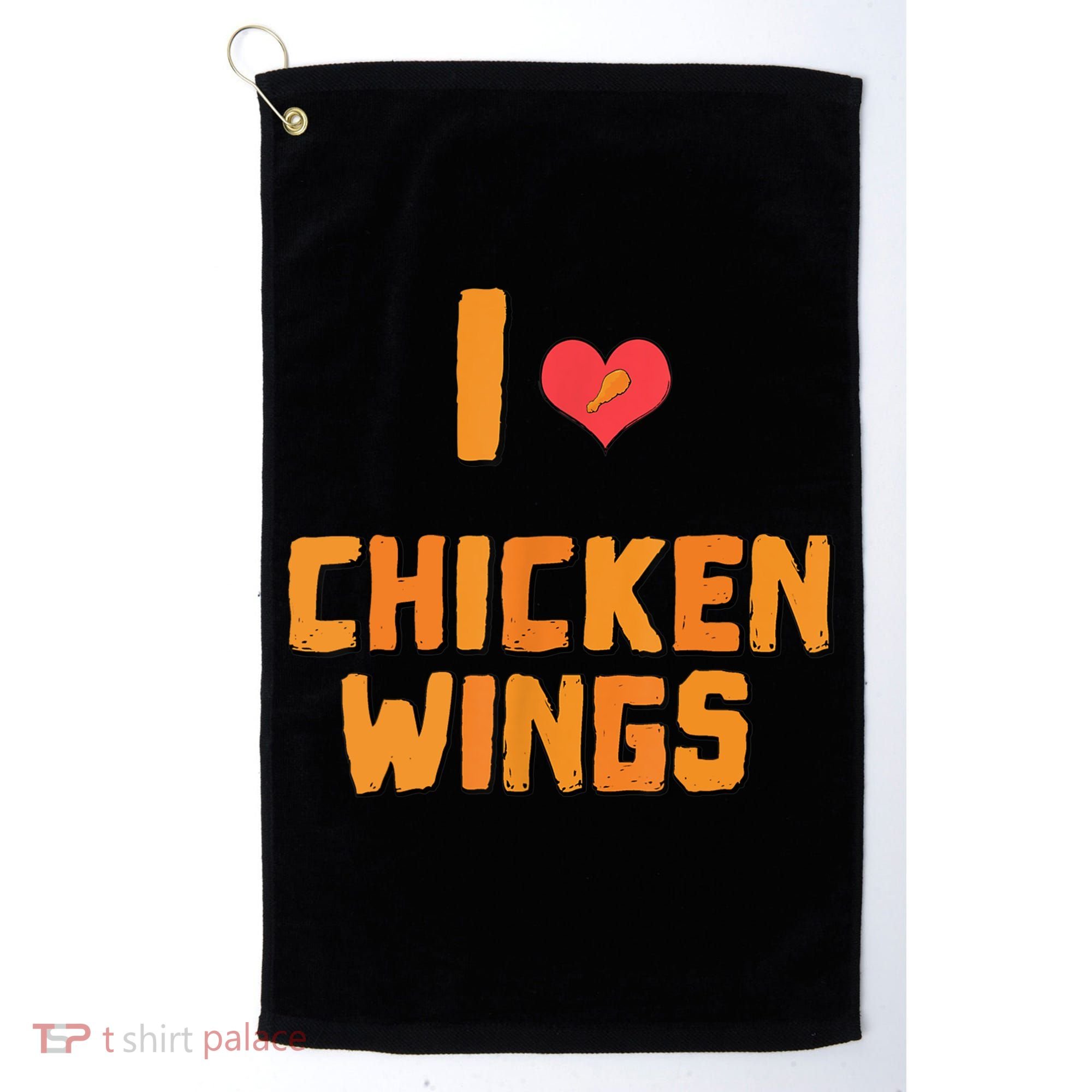 Funny I Love Chicken Wings Gift Fast Food Gift Gift Golf Towel