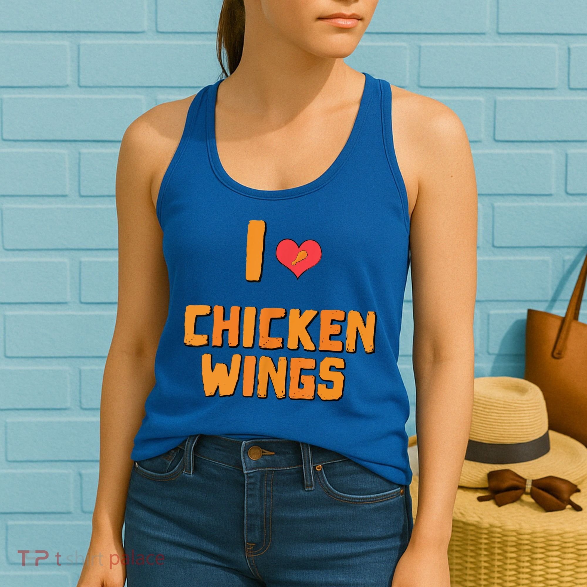 Funny I Love Chicken Wings Gift Fast Food Gift Gift Women's Tank Top