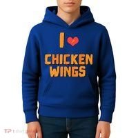 Funny I Love Chicken Wings Gift Fast Food Gift Gift Kids Hoodie thumb 4