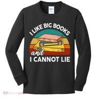 Funny I Like Big Books Cannot Lie English Reading Teacher Kids Long Sleeve Shirt thumb 0