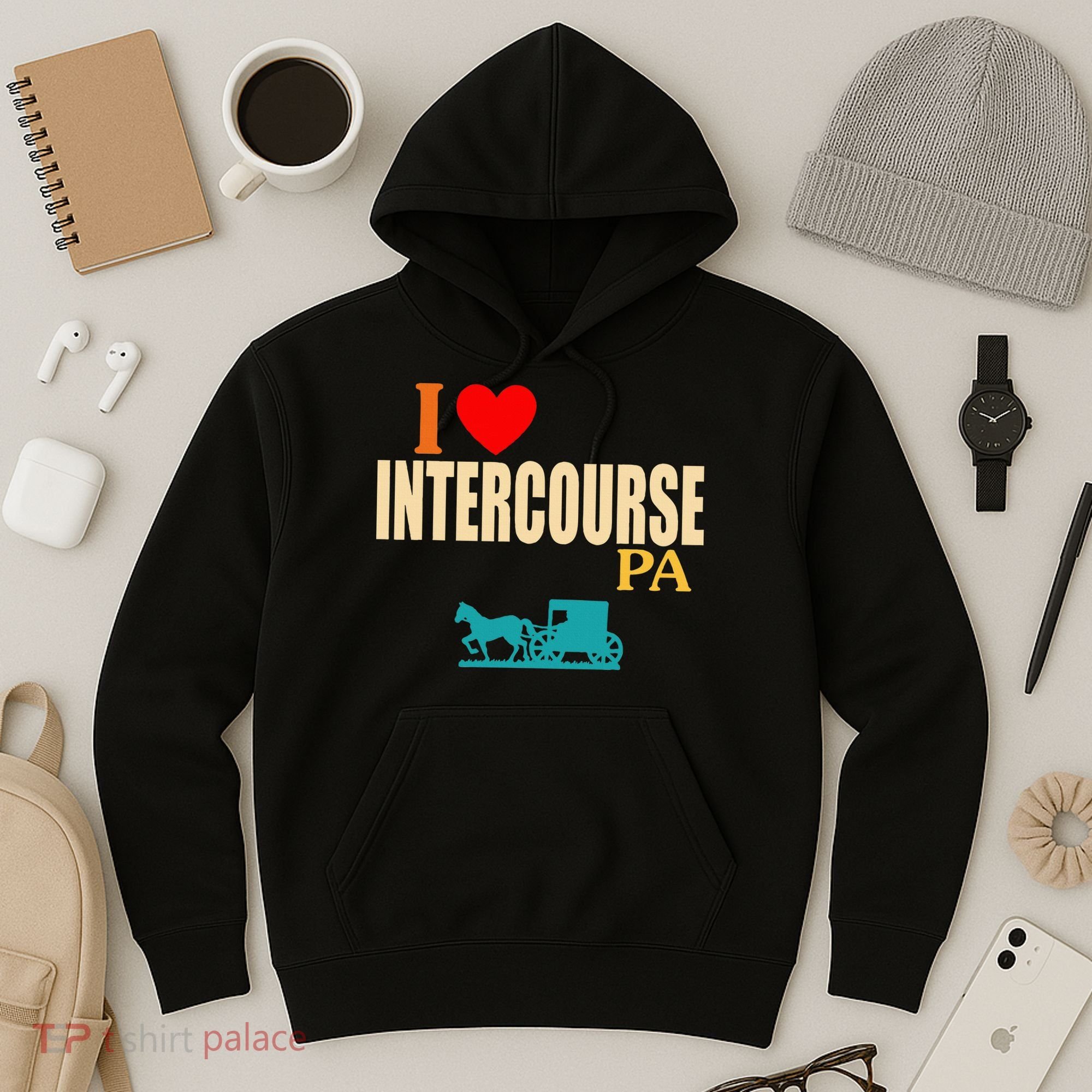 Funny I Love Intercourse Pa Apparel Hoodie