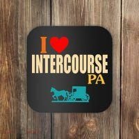 Funny I Love Intercourse Pa Apparel Coaster thumb 0