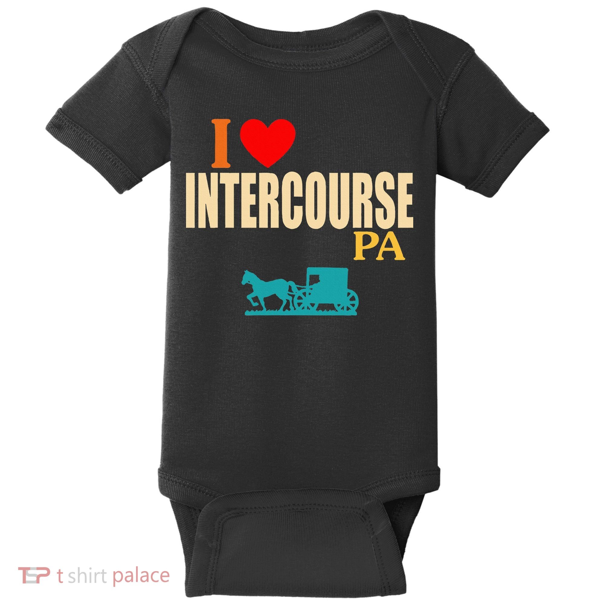 Funny I Love Intercourse Pa Apparel Baby Bodysuit