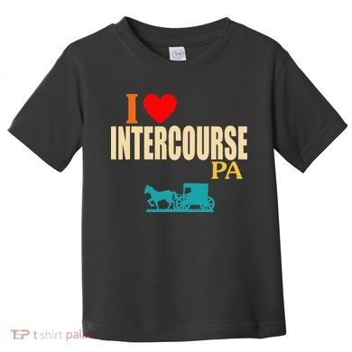 Funny I Love Intercourse Pa Apparel Toddler T-Shirt