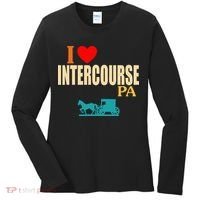 Funny I Love Intercourse Pa Apparel Women's Long Sleeve Shirt thumb 0