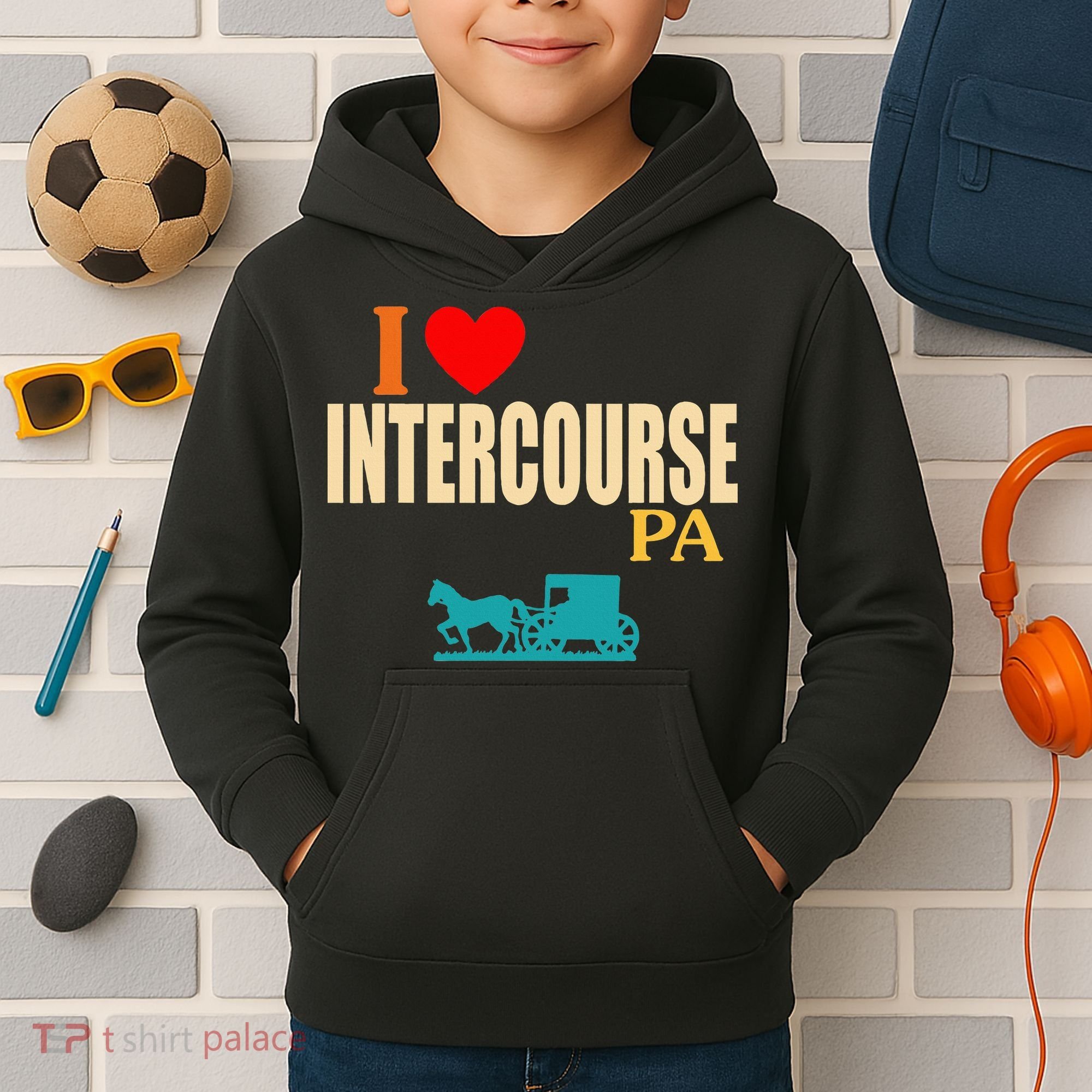 Funny I Love Intercourse Pa Apparel Kids Hoodie