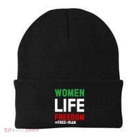 Free Iran Life Freedom Stand With Persian Funny Gift Beanie thumb 0