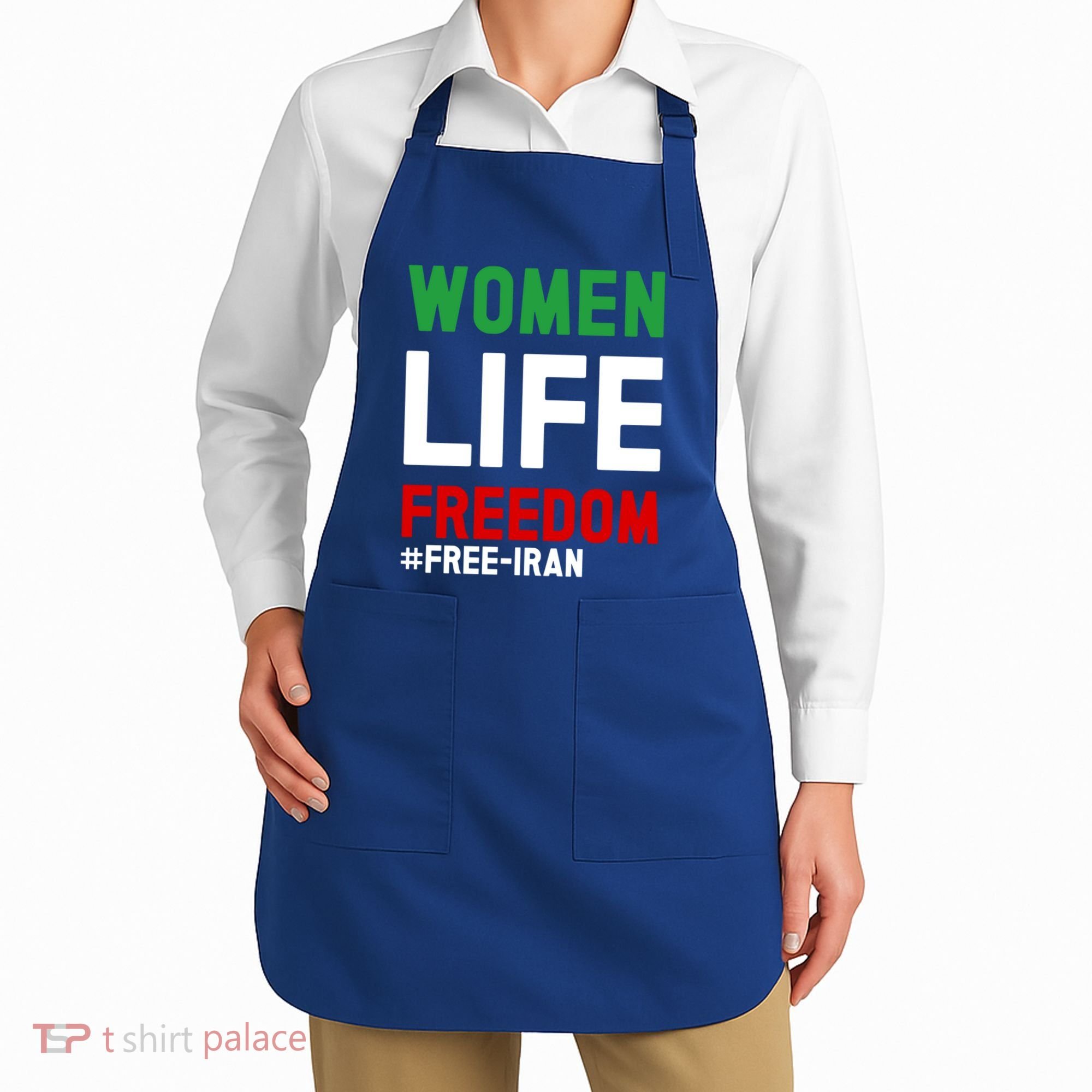 Free Iran Life Freedom Stand With Persian Funny Gift Apron