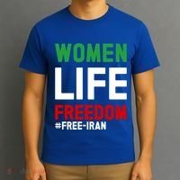 Free Iran Life Freedom Stand With Persian Funny Gift T-Shirt thumb 3