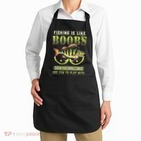 Fishing Is Like Boobs Even The Small Ones Are Fun Apron thumb 2