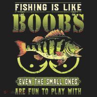 Fishing Is Like Boobs Even The Small Ones Are Fun Hat thumb 2