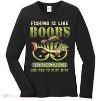 Fishing Is Like Boobs Even The Small Ones Are Fun Women's Long Sleeve Shirt thumb 0