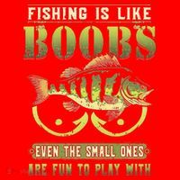Fishing Is Like Boobs Even The Small Ones Are Fun Santa Hat thumb 1