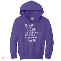 Funny I Love Free Shit Petty Kids Hoodie thumb 0