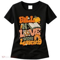 Fall In Love With Learning Autum Thanksgiving Gift Women's T-Shirt thumb 0