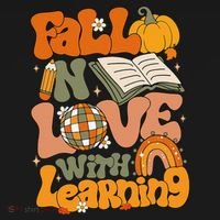 Fall In Love With Learning Autum Thanksgiving Gift Women's T-Shirt thumb 6