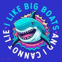 FunnySharks I Like Big Boats And I Cant Lie Gift Sweatshirt thumb 3