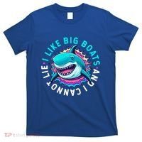 FunnySharks I Like Big Boats And I Cant Lie Gift T-Shirt thumb 0