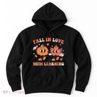 Fall In Love With Learning Autumn Cute Hoodie thumb 0