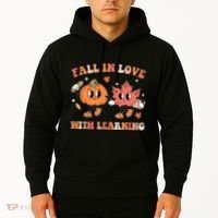 Fall In Love With Learning Autumn Cute Hoodie thumb 2