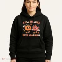 Fall In Love With Learning Autumn Cute Hoodie thumb 5