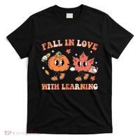 Fall In Love With Learning Autumn Cute T-Shirt thumb 0
