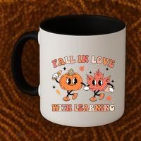 Fall In Love With Learning Autumn Cute Coffee Mug thumb 2