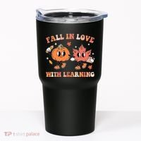 Fall In Love With Learning Autumn Cute Tumbler thumb 0