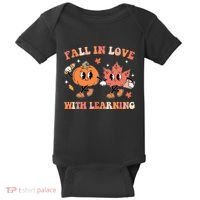 Fall In Love With Learning Autumn Cute Baby Bodysuit thumb 0